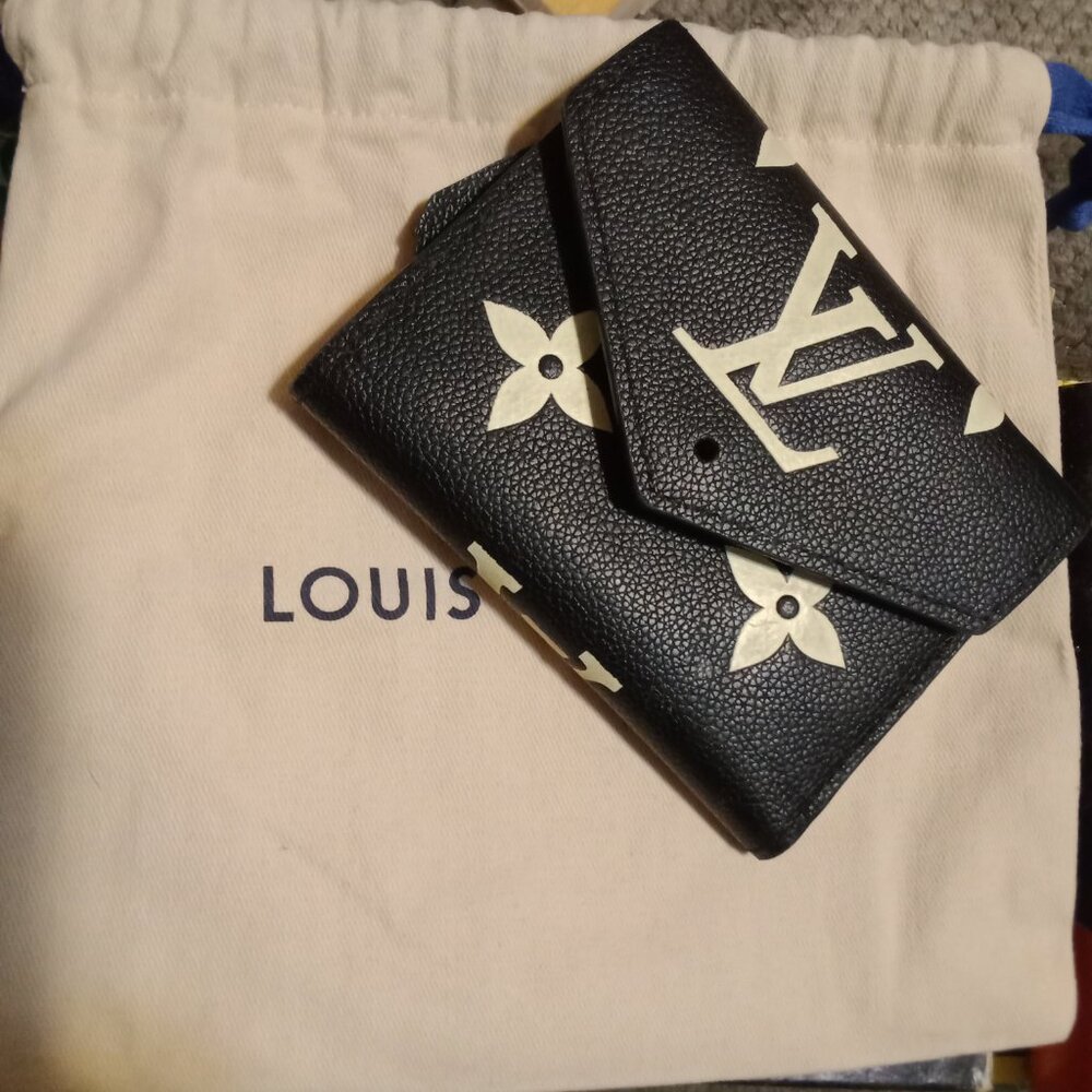 Louis Vuitton Victorine Bicolour Monogram Empreinte Wallet
